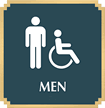 Men, with Men/ISA Handicapped Graphic Braille Sign