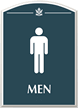 Men, with Graphic and Braille Sign