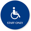 Staff Only Women Sign