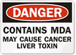 MDA May Cause Cancer Liver Toxin Sign