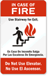 In Case of Fire Sign
