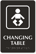 Braille Changing Table Sign With Graphic