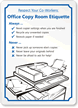 Respect Co-Workers Office Copy Room Etiquette Sign