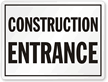 Construction Entrance Safety Sign