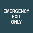 Emergency Exit Only Contour Exit Sign