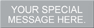 Control Panel Nameplate, 0.75 in. x 2.5 in.