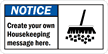 Notice (ANSI):Create your Housekeeping message here Sign