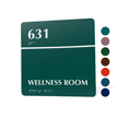 Add Own Number And Room Name Braille Sign