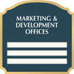 Florence Suite/Dept. ID Sign - 3 Slot, 11.875 in. x 11.875 in.