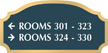 Florence Directional Sign, 5.875 in. x 11.875 in.
