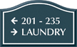 Santera HT Directional Sign w/Border, 5.25 in. x 8.5 in.
