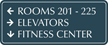 Custom Directional Sign with Border