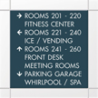 Custom Nexus 9-Line Directional Sign