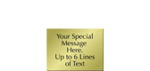 Custom Engraved Brass Sign, Text Upto 6 Lines