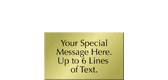Custom Engraved Brass Sign, Text Upto 6 Lines