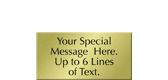 Custom Engraved Brass Sign, Text Upto 6 Lines