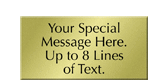 Custom Engraved Brass Sign, Text Upto 8 Lines