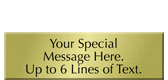 Custom Engraved Brass Sign, Text Upto 6 Lines