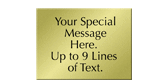 Custom Engraved Brass Sign, Text Upto 9 Lines