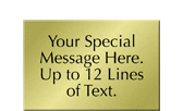 Custom Engraved Brass Sign, Text Upto 12 Lines