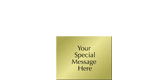 Personalized Engraved Brass Sign