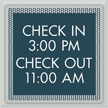 Optik General Information Sign, 7.75 in. x 7.75 in.