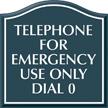 Santera HT General Information Sign w/Border, 7.875 in. x 7.875 in.