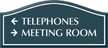 Santera HT Directional Sign w/Border, 5.25 in. x 11.875 in.