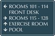 Custom Directional Sign with Border