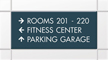 Custom Nexus 3-Line Directional Sign