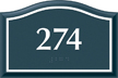 Santera HT Room Number Sign w/Border, 4 in. x 6 in.