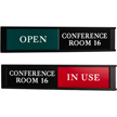 Custom Sliding Panel Sign (Red Green Slider)