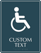 Custom Braille Regulatory Sign