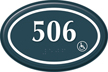 Custom Room Number Sign with Handicap Symbol