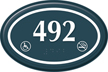 Custom Handicap & No Smoking Room Number Sign