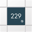 Custom Room Number Sign with No Smoking Symbol