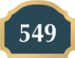 Florence Room Number Sign, 4.875 in. x 6.25 in.