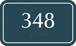 Custom Braille Room Number Sign