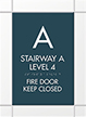 Custom Stairway - Level Indicator Sign