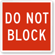 DO NOT Block Magnetic Door Sign