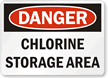 Danger - Chlorine Sign