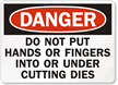 Do Not Put Hands Or Fingers Sign