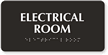 Braille Tactile Touch Electrical Room Sign