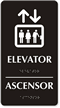 Elevator (bilingual) Sign