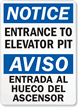 Entrance to Elevator Pit (bilingual)