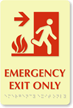 Emergency Exit Only Door Sign