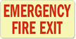 Emergency Fire Exit Sign