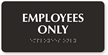Employees Only Tactile Touch Braille Sign