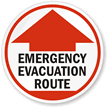 Emergency Evacuation Route with Arrow