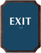 Exit Braille TactileTouch Wood Plaque